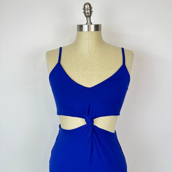 NWT Superdown Lucia Cut Out Mini Dress in Cobalt Blue (Sz M) - Picture 4 of 13